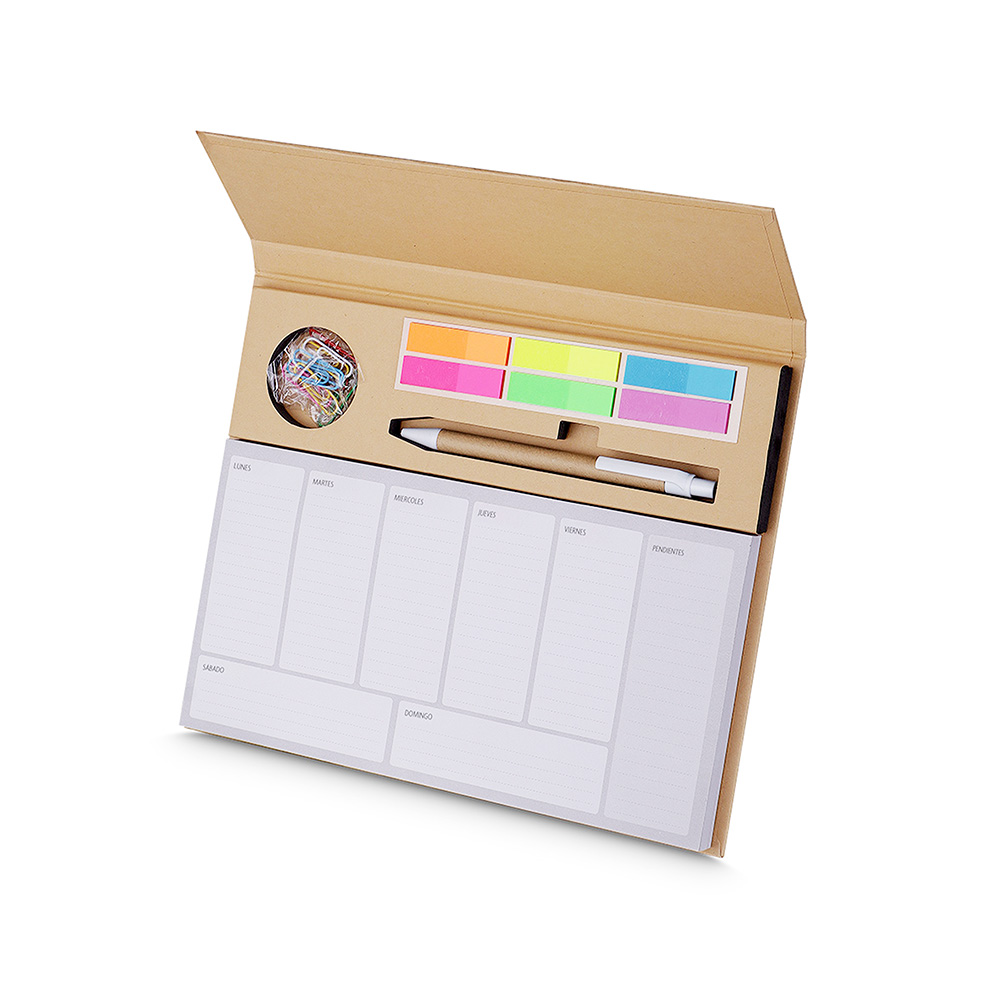 Bloco de Anotações com Planejamento Semanal