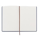 Caderneta tipo moleskine 21,40 x 14,70 x 1,20 cm