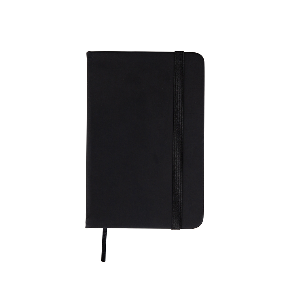 Caderneta tipo moleskine 14,10 x 8,80 x 1,20 cm