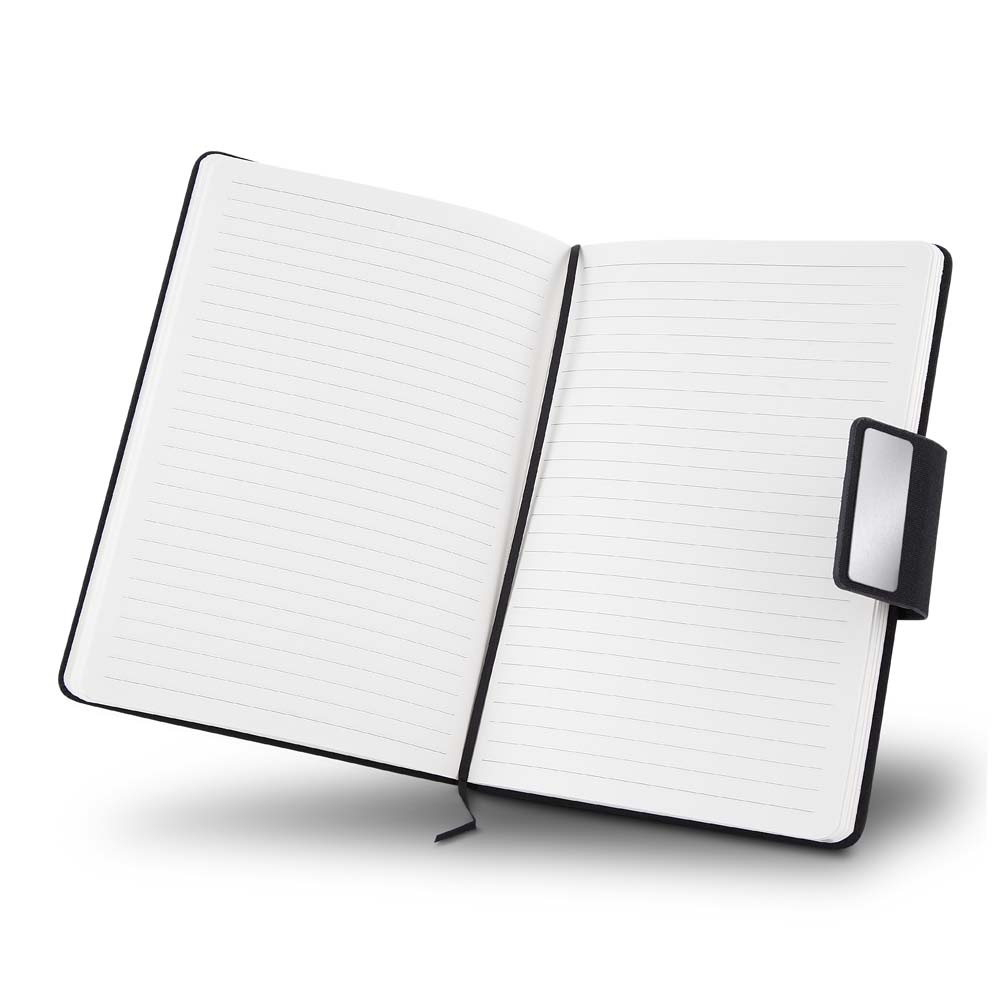 Kit escritório Caderno, Garrafa e Caneta Metálica