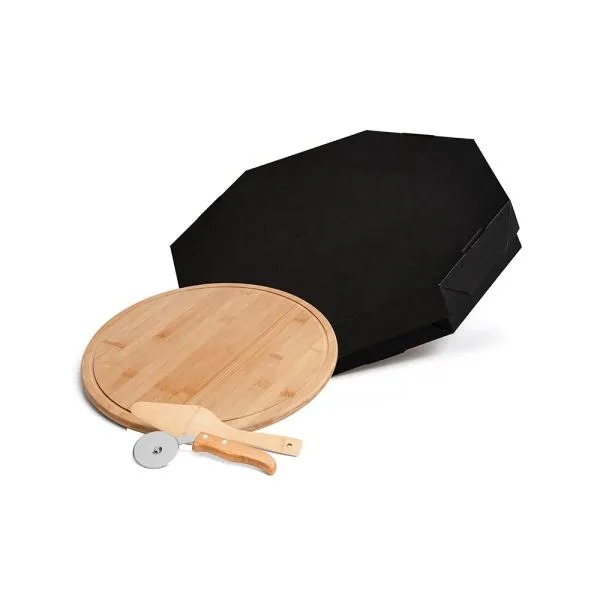 Kit Pizza em Bambu